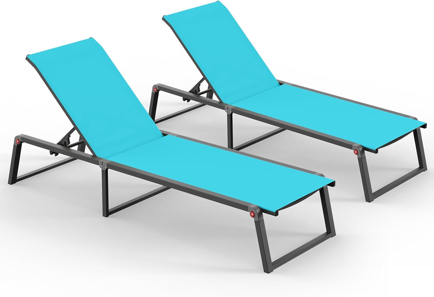 Aluminum Chaise Lounge Chair Assembly Free for Patio Pool vovaloop